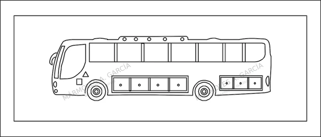 Diseño de lápida: Autobus