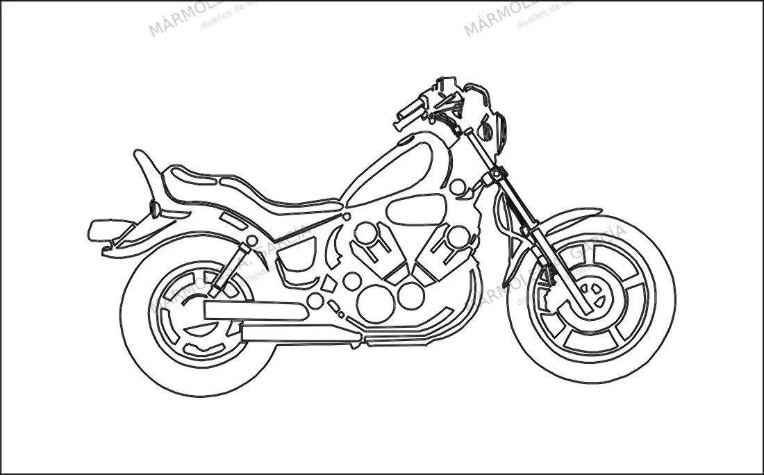 Diseño de lápida: Moto Kawasaki