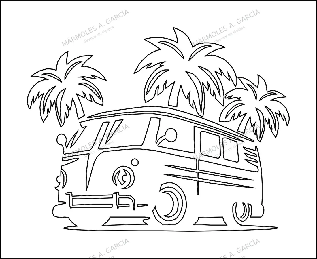 Diseño de lápida: Wagen Caming